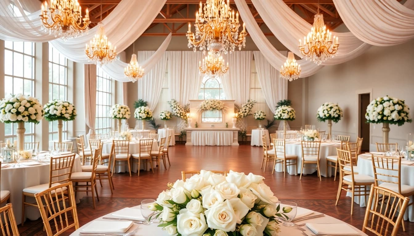 Transform the Wedding Event Space Jacksonville with beautiful decor and sophisticated ambiance.