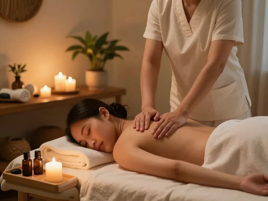 평화로운 스파 환경에서의 치평동 마사지 힐링 경험.