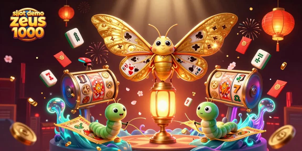 Experience excitement with slot demo zeus 1000, showcasing a vibrant 3D casino scene with dynamic elements.