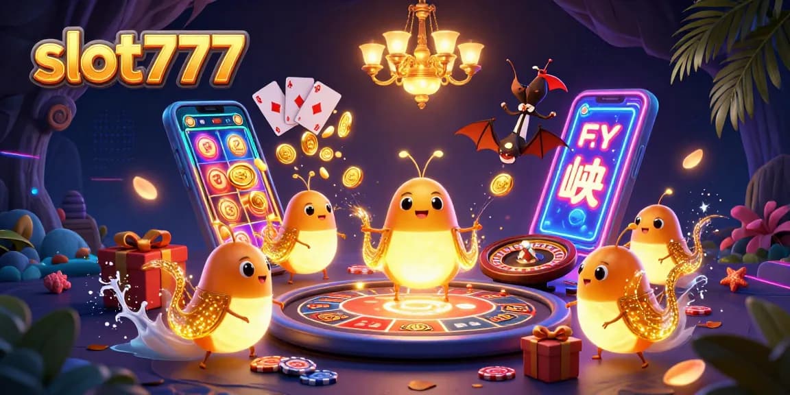 Menangkan hadiah besar dengan slot777 dalam suasana kasino yang terang dan meriah.