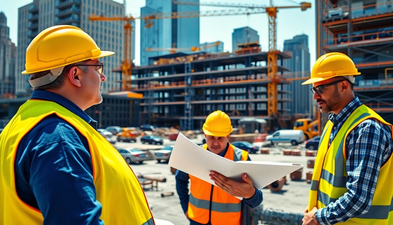 New York Construction Manager leading a site operation with cranes and dynamic activity.