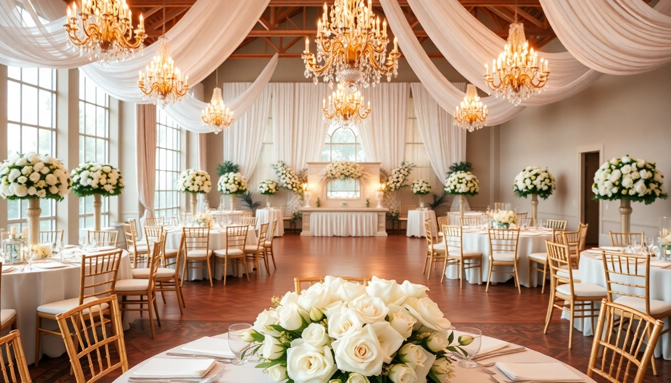 Transform the Wedding Event Space Jacksonville with beautiful decor and sophisticated ambiance.