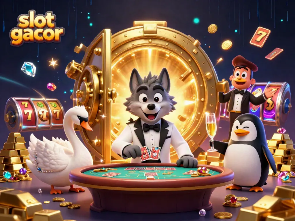 Slot gacor, keuntungan bermain slot jackpot tinggi dengan karakter kasino 3D yang menarik.