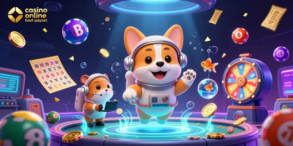 Experience the thrill of winning at casino online best payout with vibrant gaming elements and engaging characters.