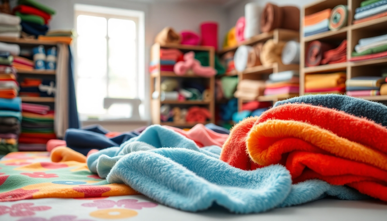 Fleece stof kopen met een breed scala aan kleuren en patronen voor creatief gebruik.
