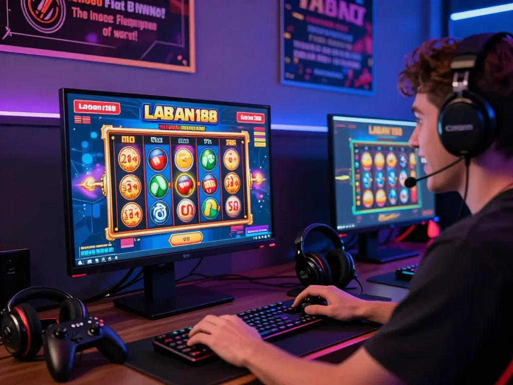 Pemain menikmati slot online laoban188 dengan grafik yang hidup dan pengaturan permainan