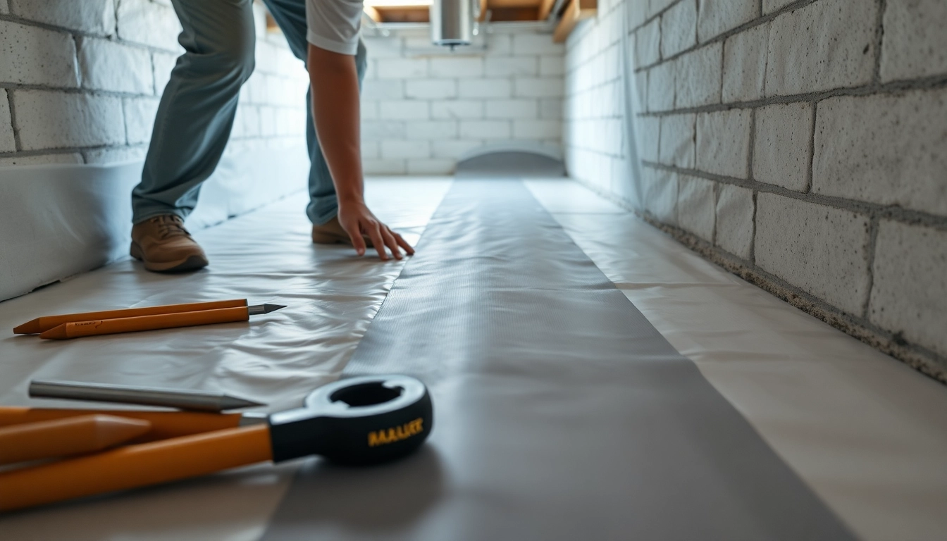 Ensure effective Vapor Barrier Installation by a contractor in a clean crawl space.