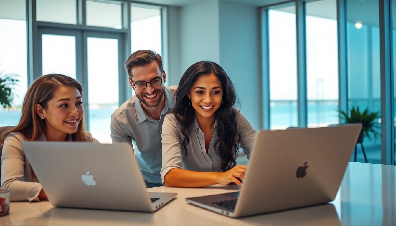 SEO Agency Clearwater collaborates in a modern Clearwater office with digital tools.