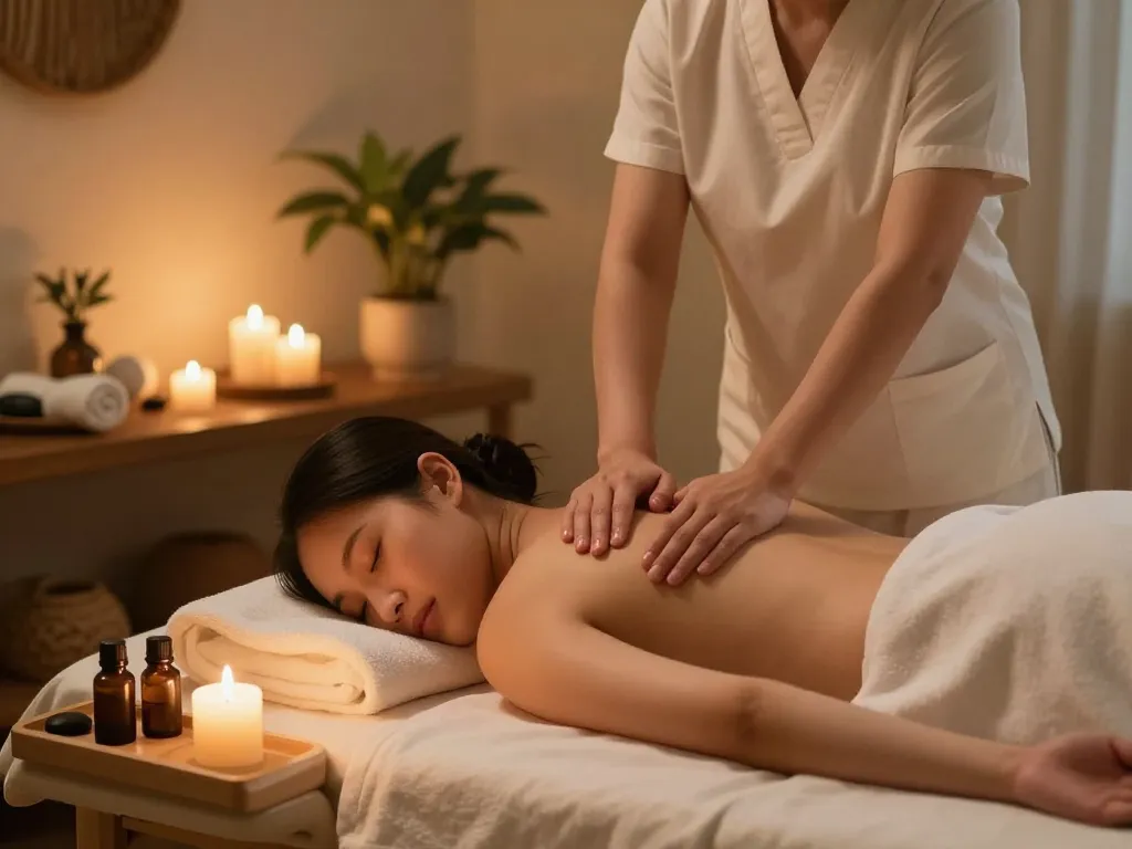 평화로운 스파 환경에서의 치평동 마사지 힐링 경험.