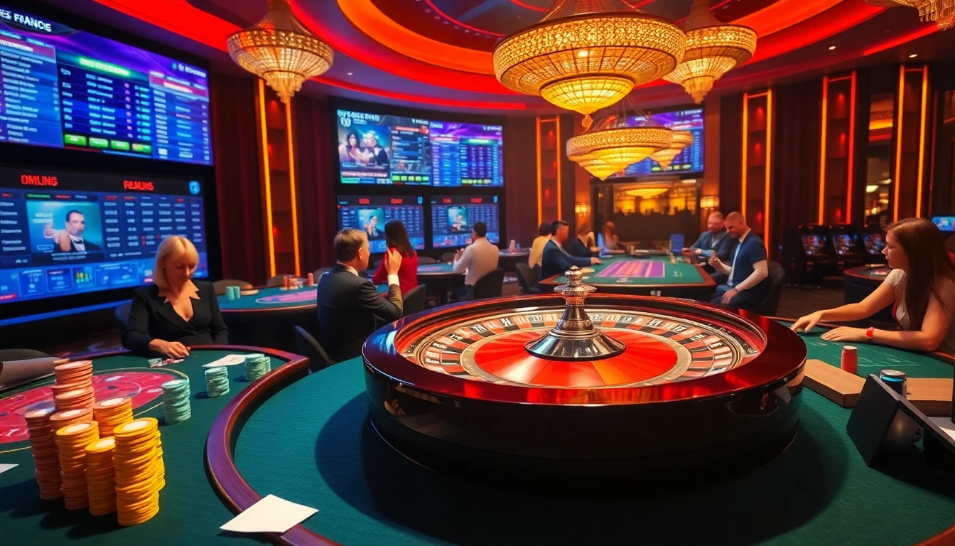 Découvrez l'excitation du casino en ligne France avec des tables de jeux vibrantes et une roulette palpitante.