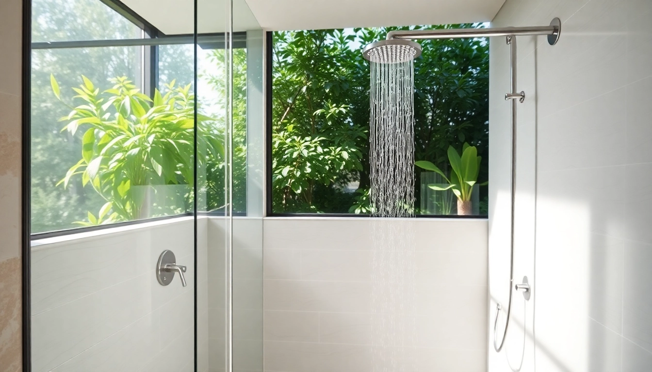 Elevate your space with elegant showers au showcasing a modern bathroom design and soothing aesthetics.