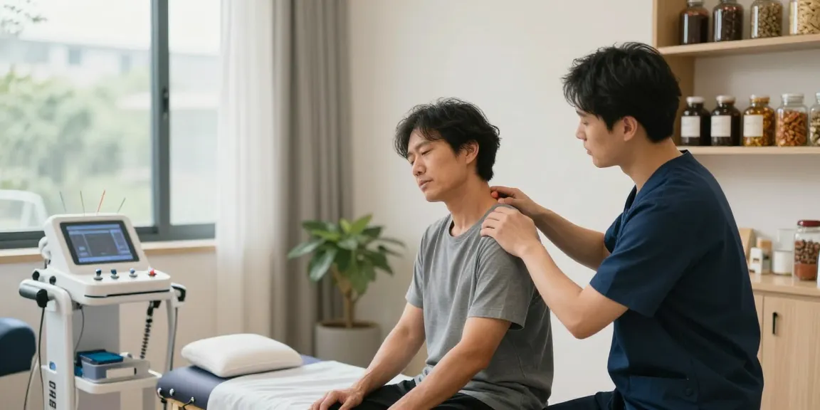 Patient receiving care at 수원교통사고한의원 for recovery from accident injuries