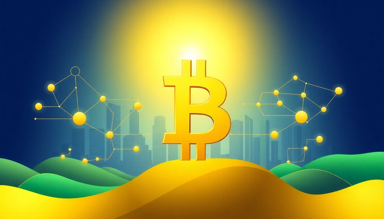Comprendre bitcoin à travers un infographique moderne illustrant la blockchain et les transactions.