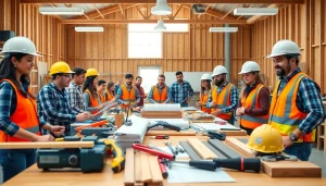 Students learning in construction trade schools in Texas, showcasing hands-on vocational training.