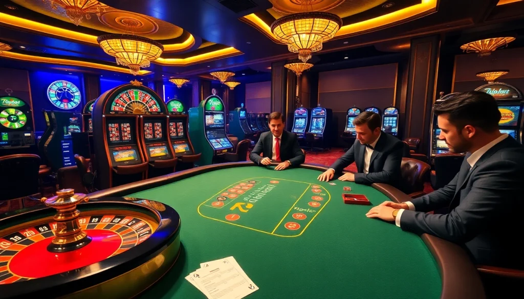 Experience the excitement of 7upbet with high-stakes poker and vibrant casino visuals.