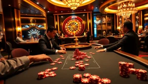Experience the thrilling atmosphere of hay.win's luxurious casino with engaging poker tables and elite gambling.