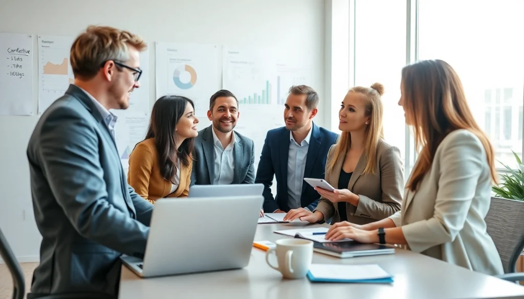 Engaging session on competitive intelligence faqs with professionals in a modern workspace.