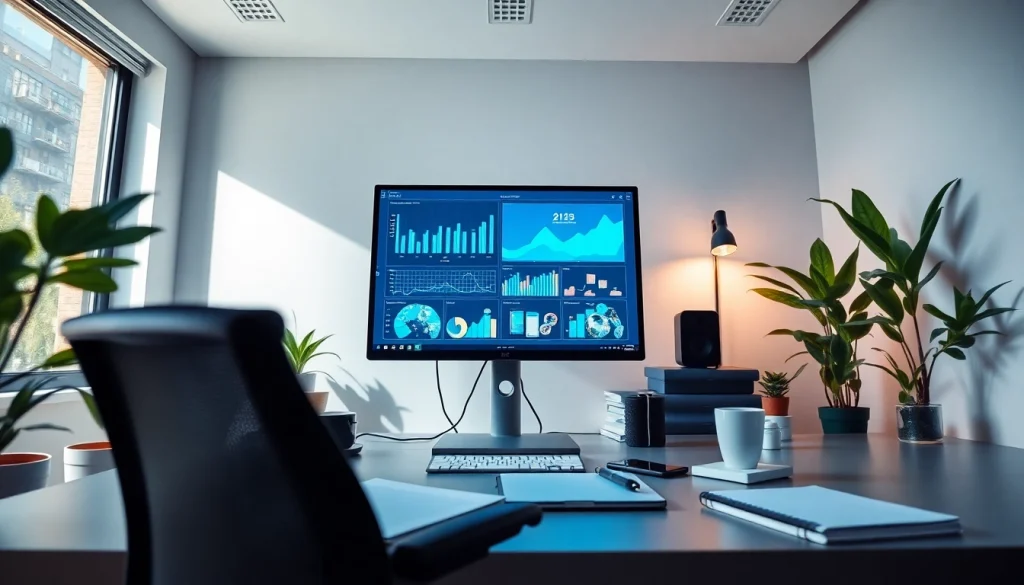 Enhance video content with innovative video to prompt AI technology in a modern workspace.