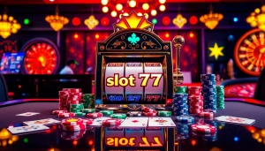 Experience thrilling gameplay with slot777 showcasing vibrant slots and casino elements.